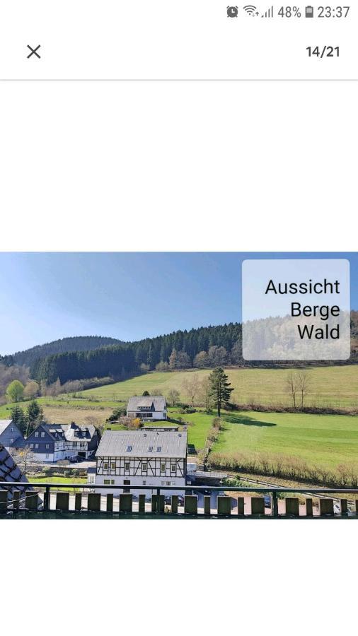 4 Erw. 1 Ki. Ski Entspannung Terasse Ausblick Schmallenberg Exteriör bild